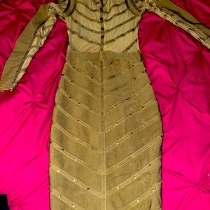 Beautiful olive green bandage dress.